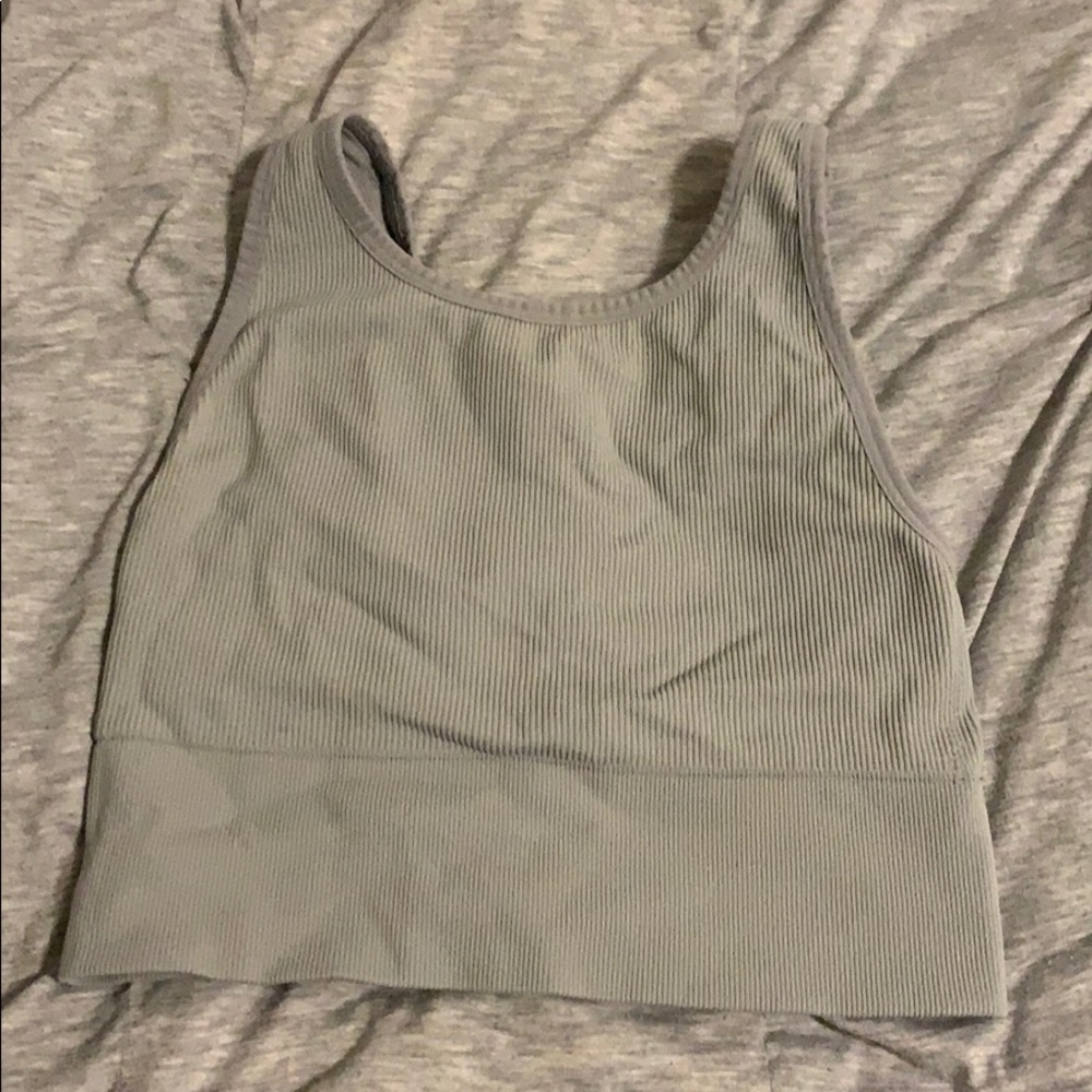 Grey rubbed Victoria secret sports bra